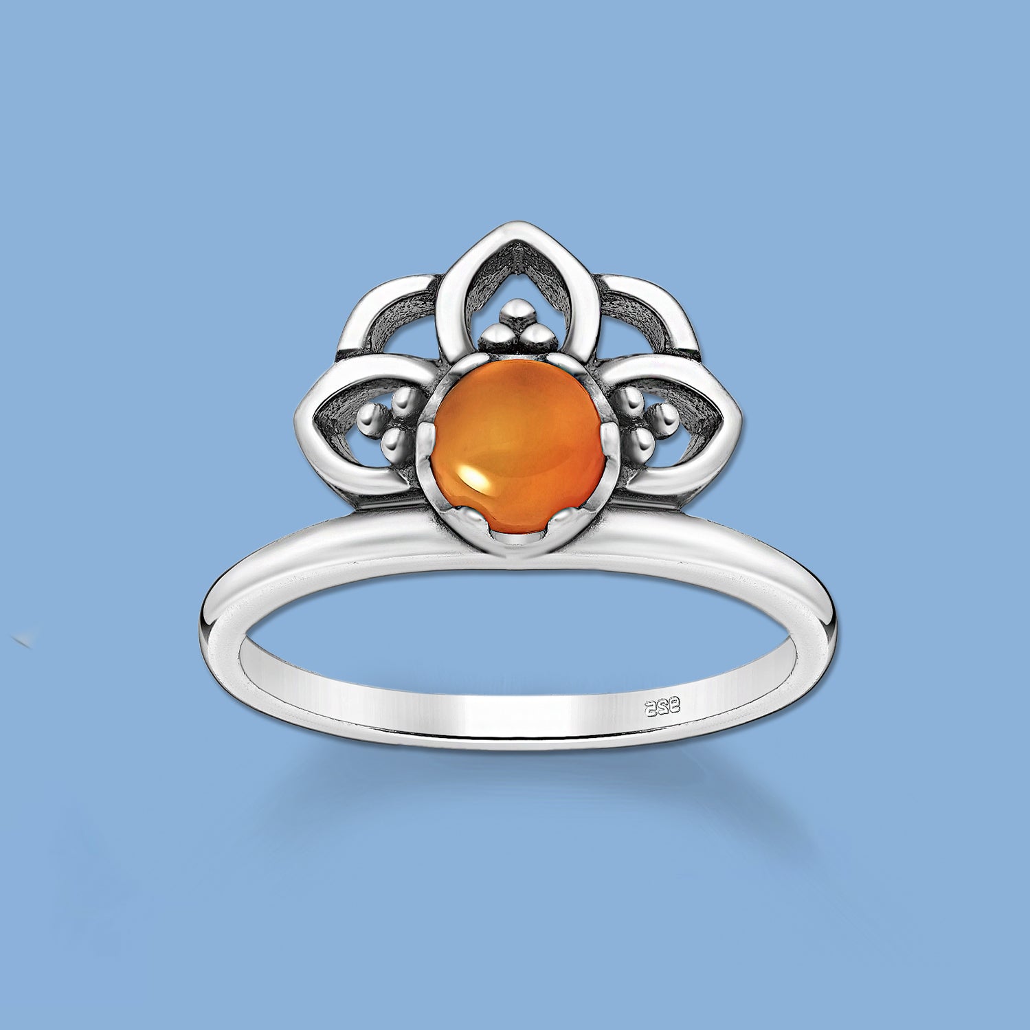 Carnelian jewelry, Silver Ring