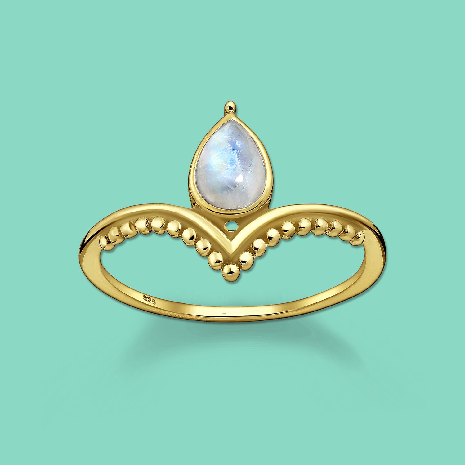 Silver Ring ,  Moonstone Ring
