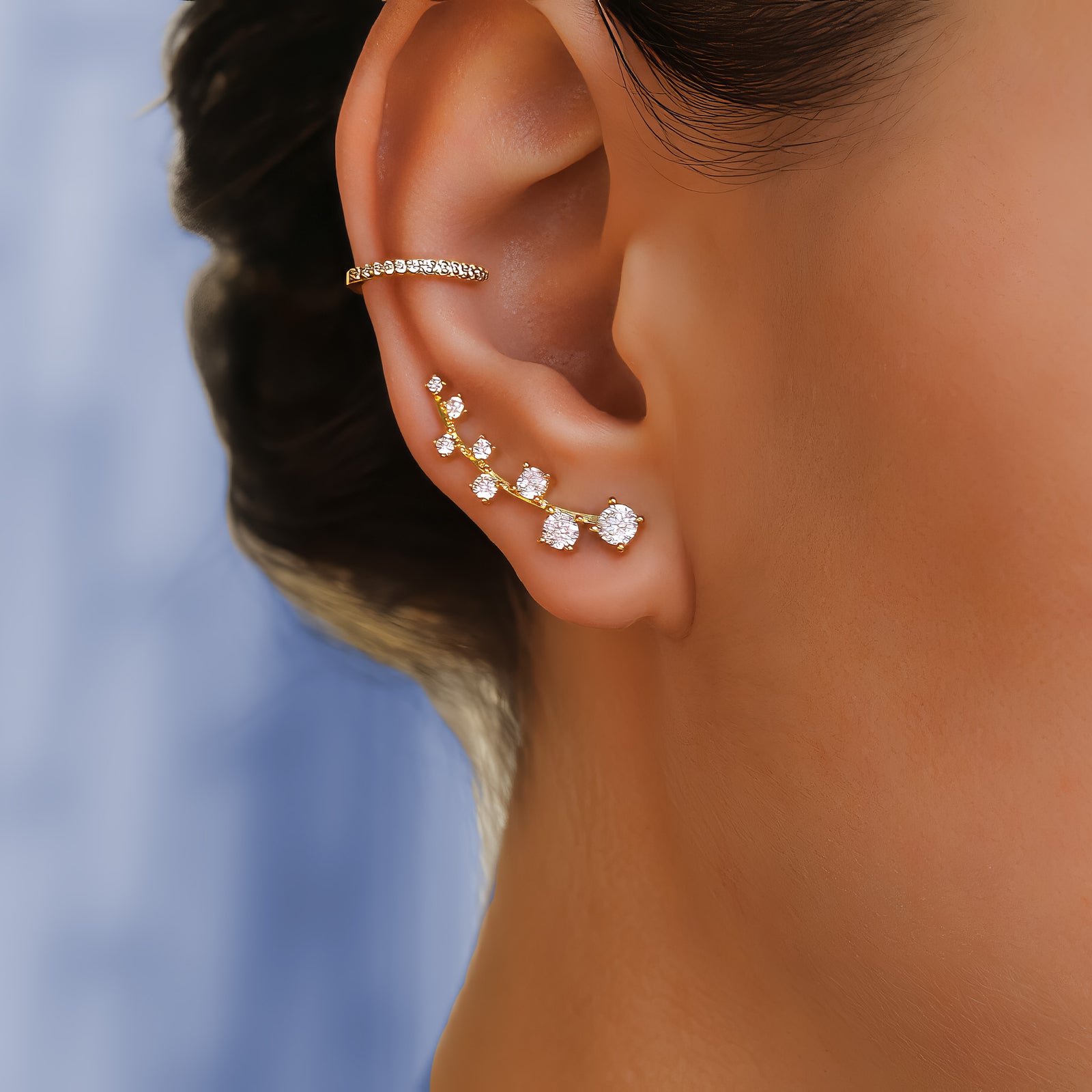 Crystal Climber Earrings