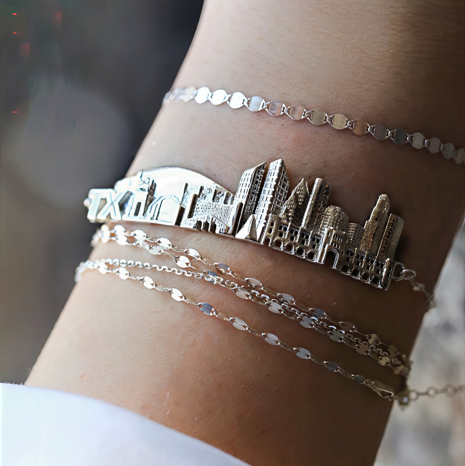 City Bracelet Houston in Sterling Silver