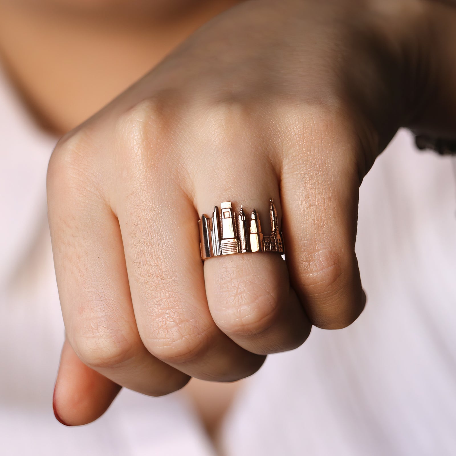 Cityscape Ring Philadelphia in Sterling Silver