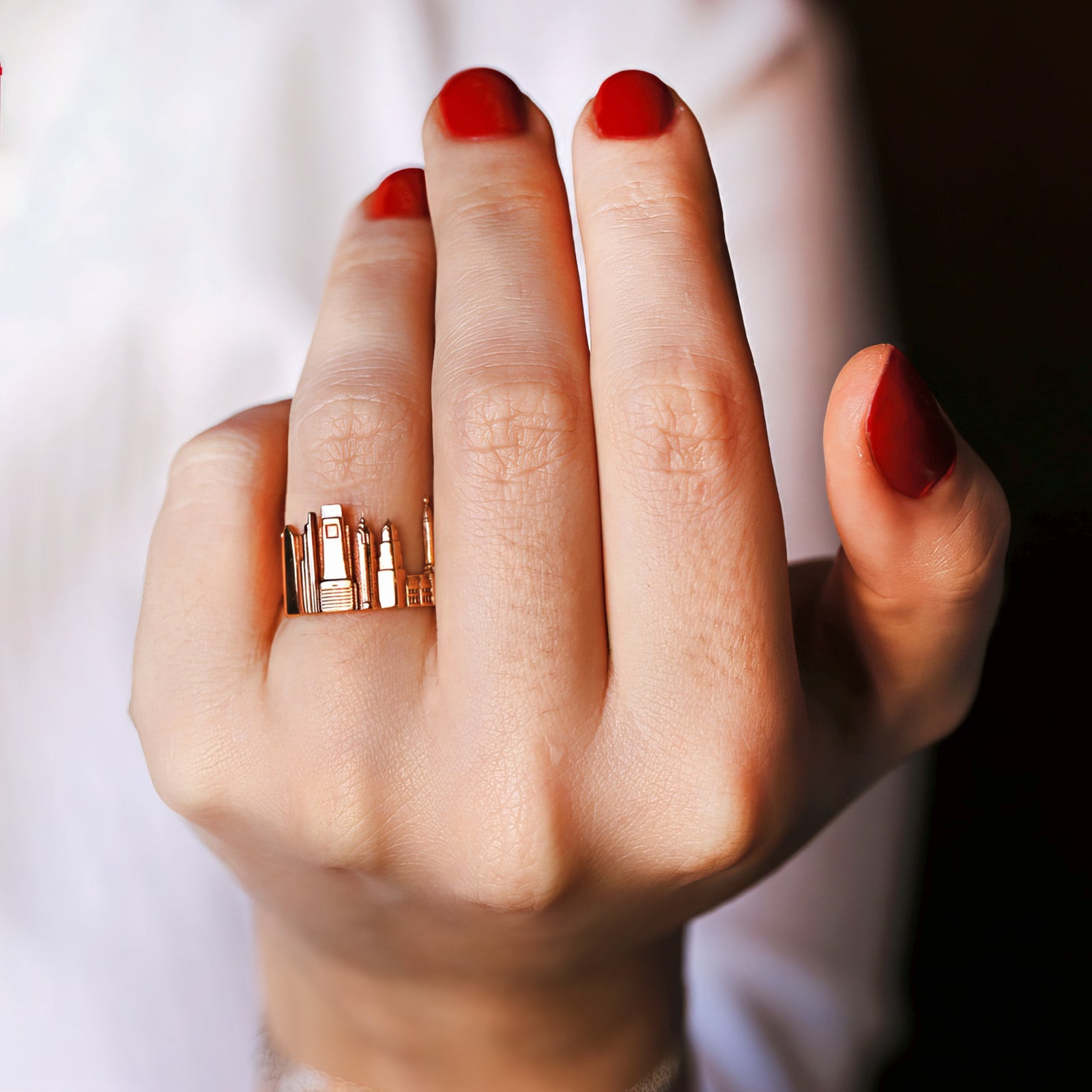 Cityscape Ring Philadelphia in Sterling Silver