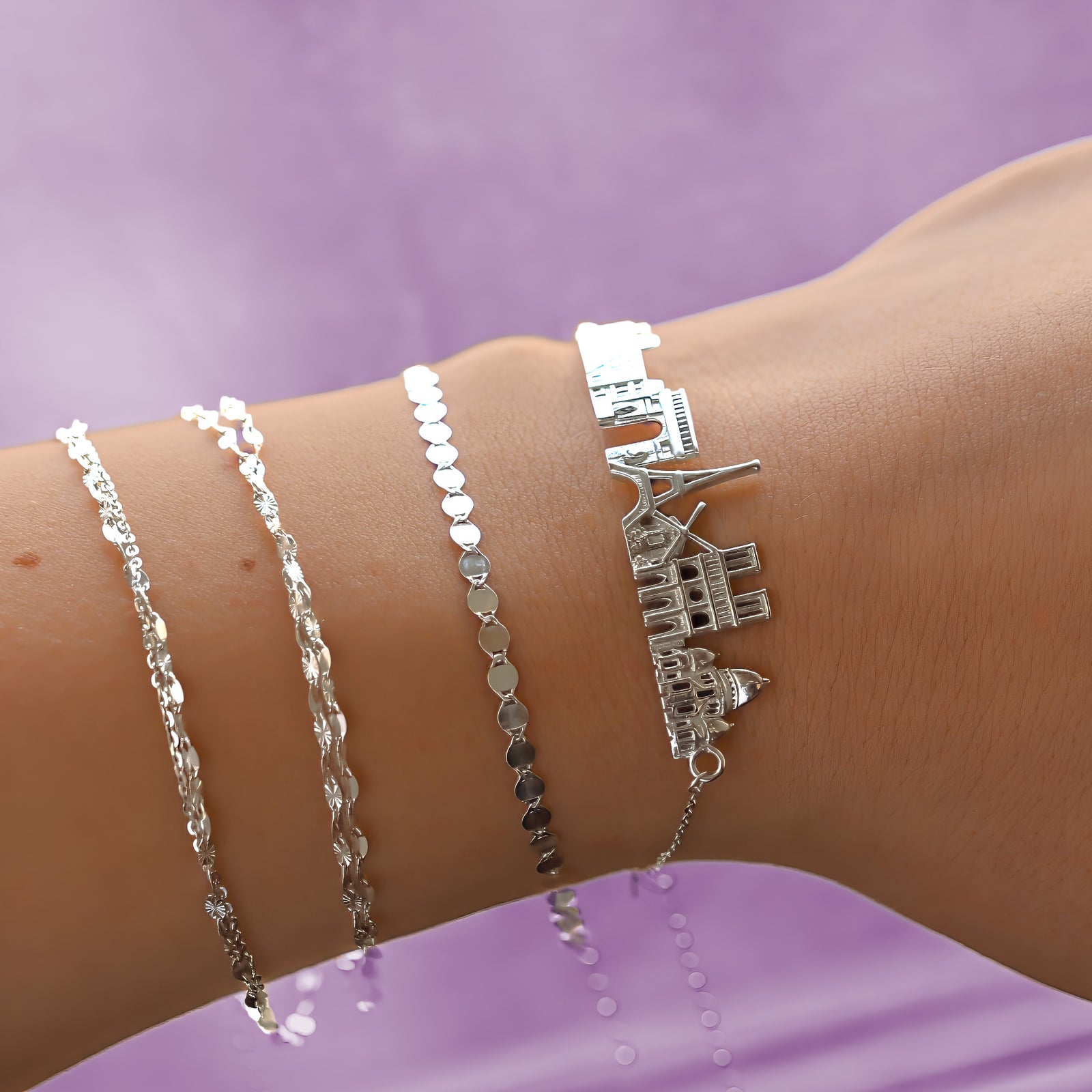 Paris Skyline Bracelet
