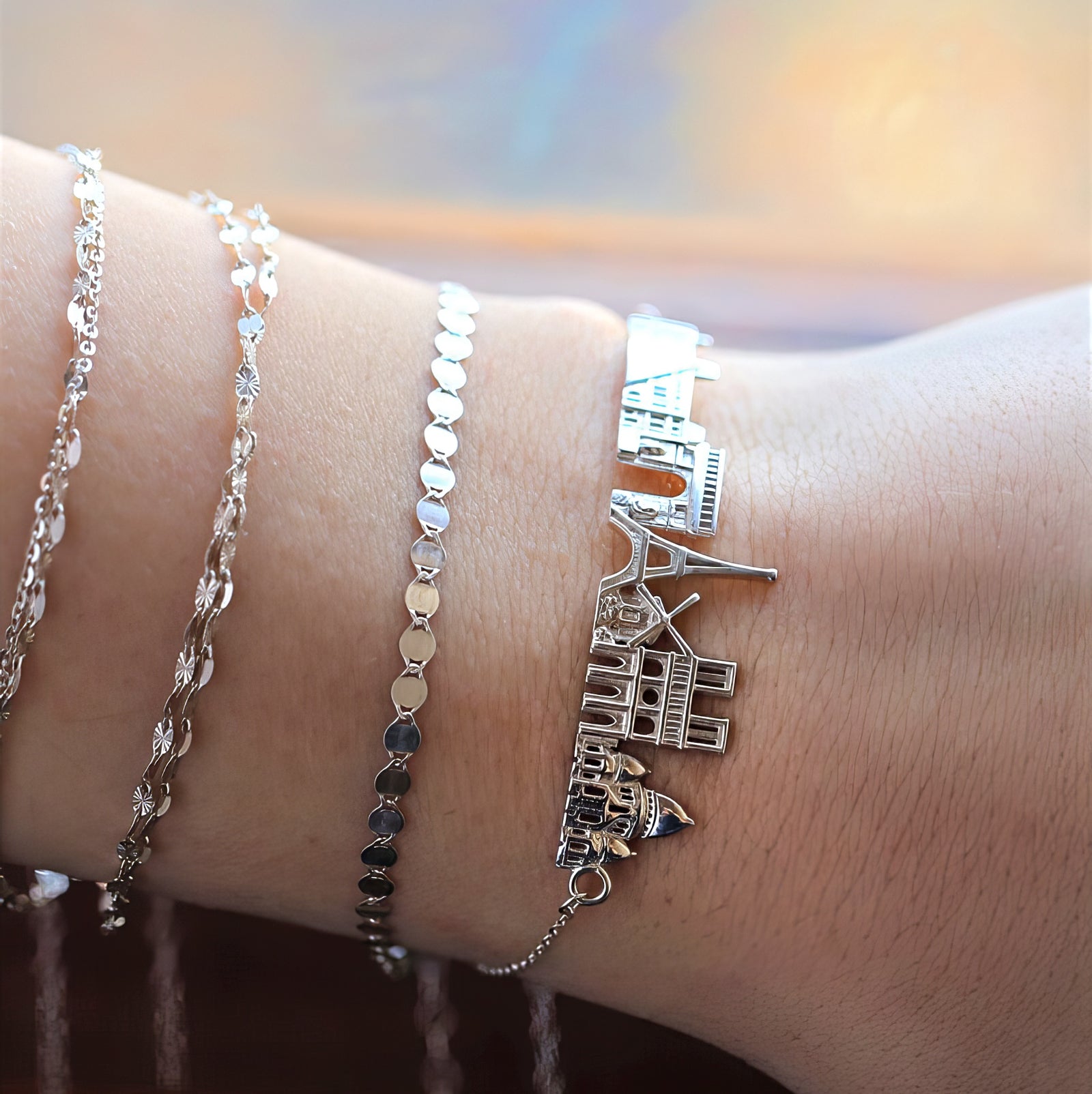 City Bracelet Paris in Sterling Silver