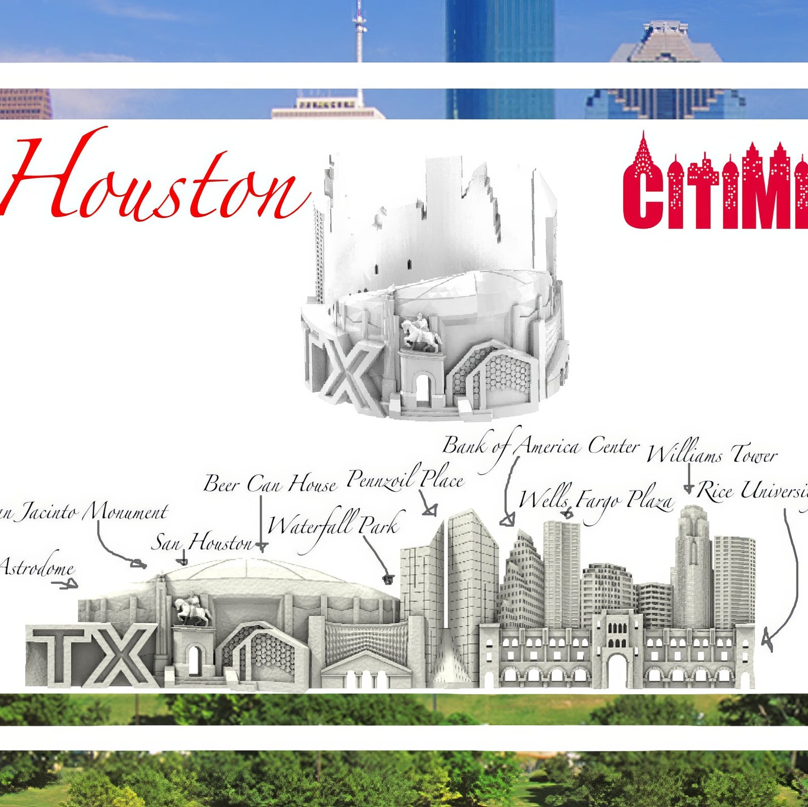 Houston Cityscape Ring