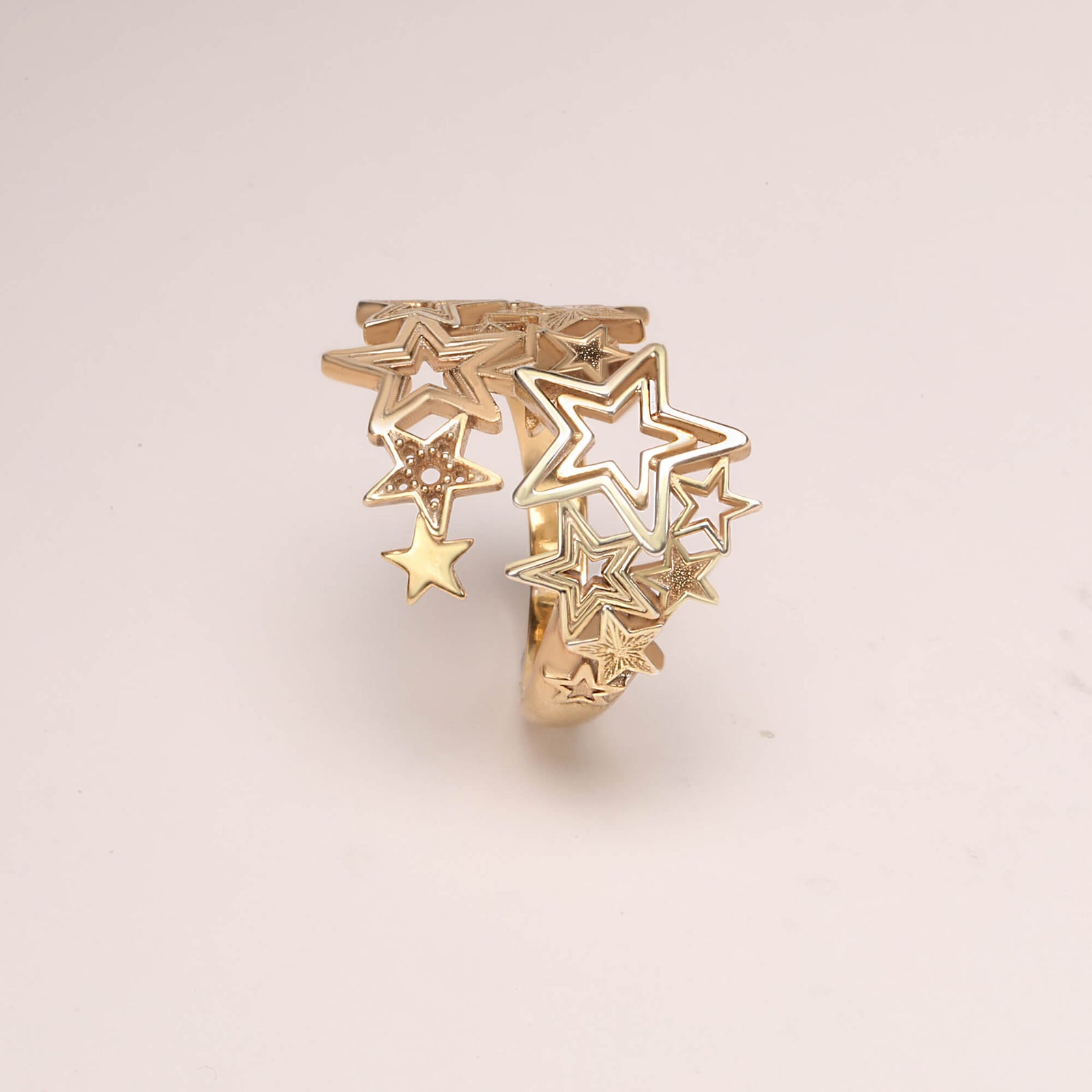 Starlight ring by CITIMI Jewelry, 3d stars ring
