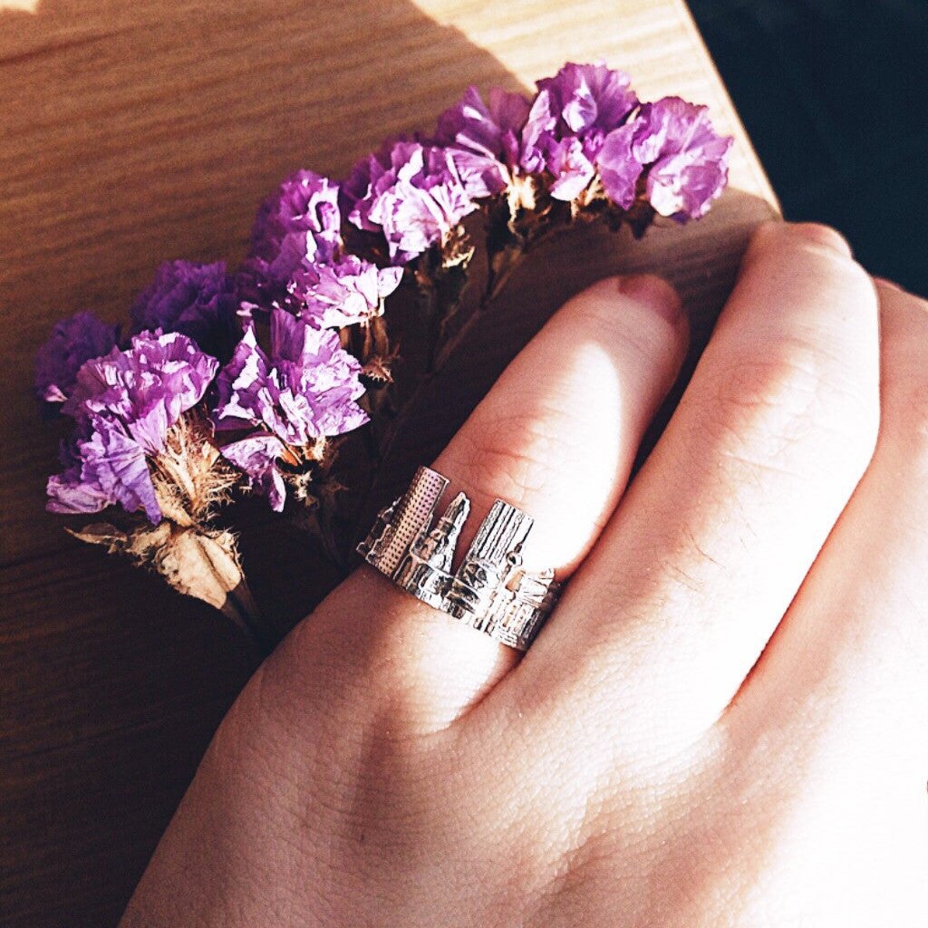 Cityscape Ring Berlin in Sterling Silver