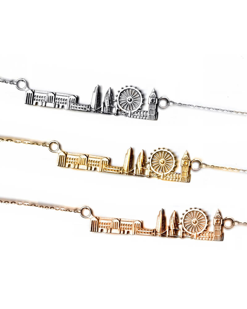 City Necklace London in Sterling Silver