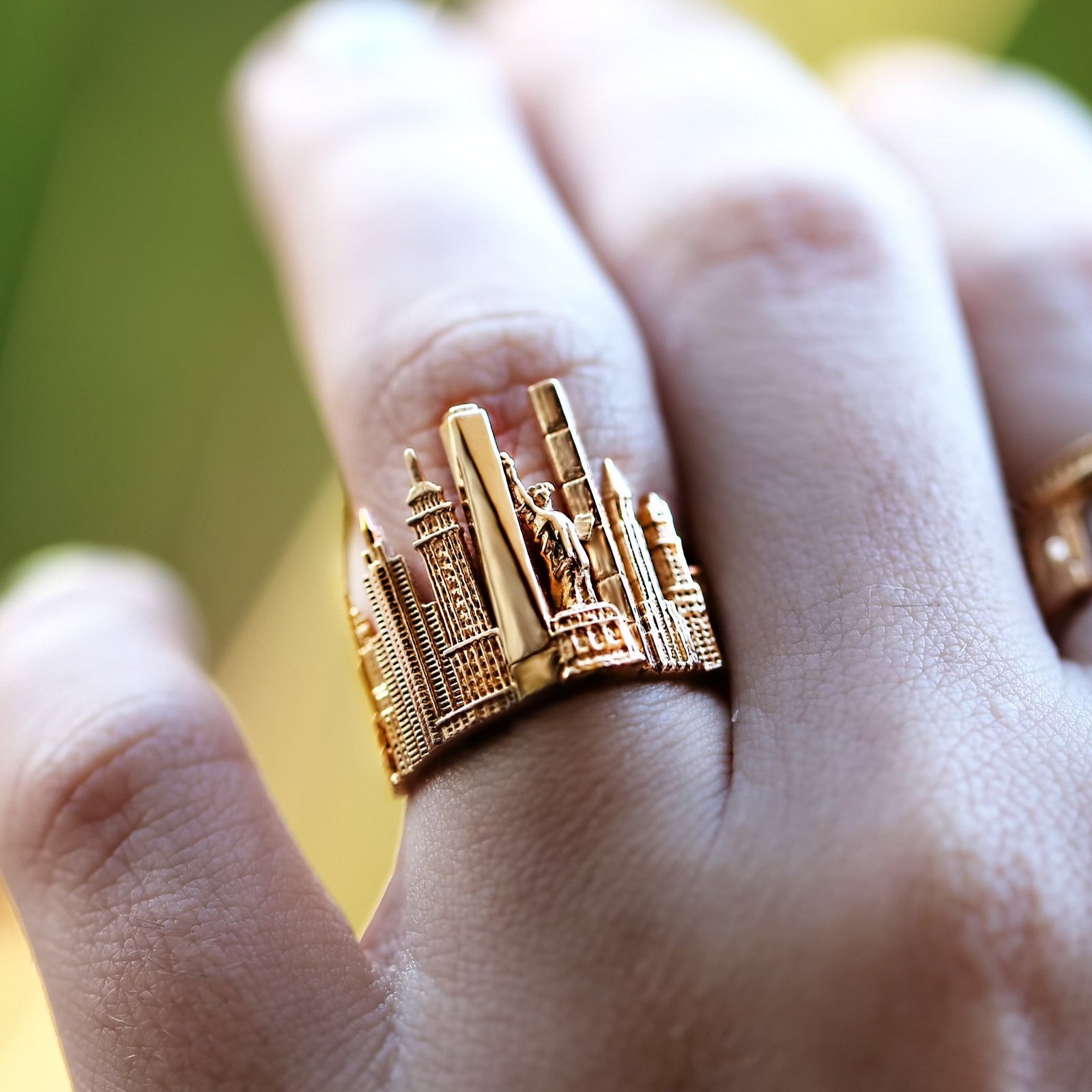 gold ring, New York Ring, Manhattan ring, CITIMI Jewelry, gift for NYC lover