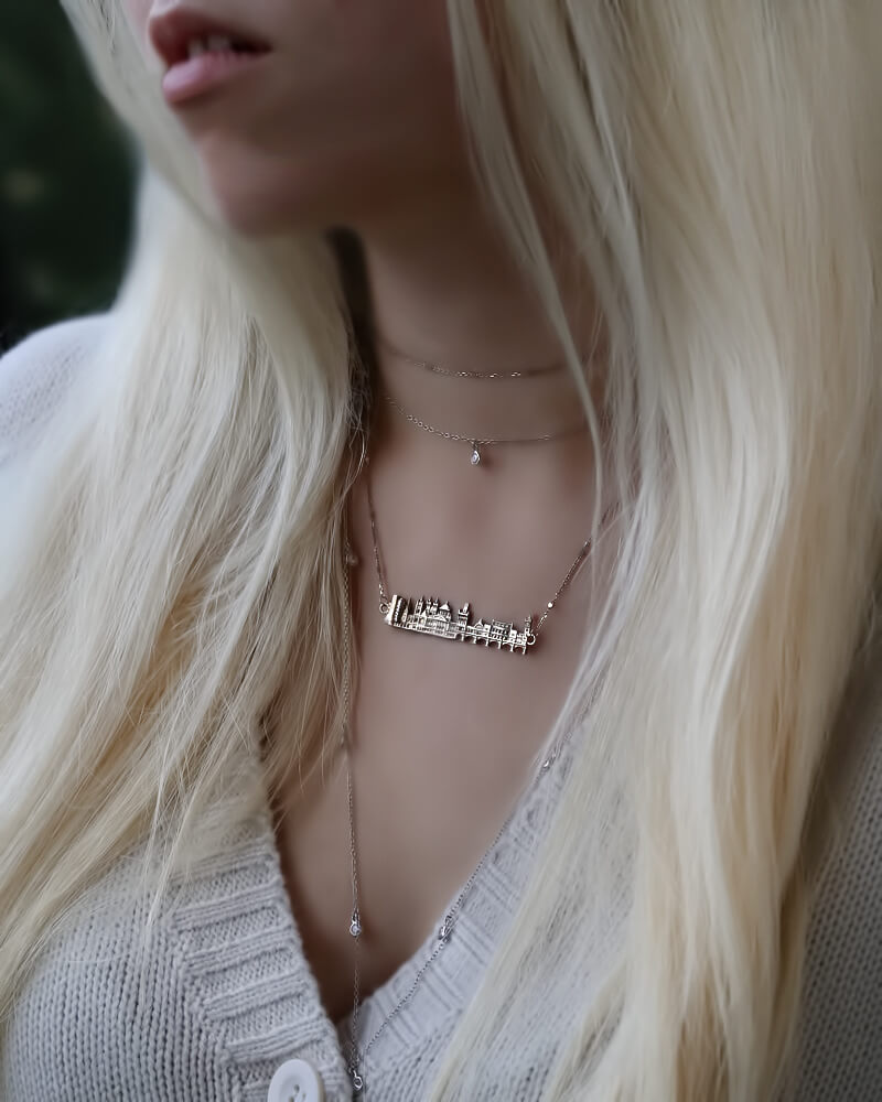 City Necklace Prague in Sterling Silver