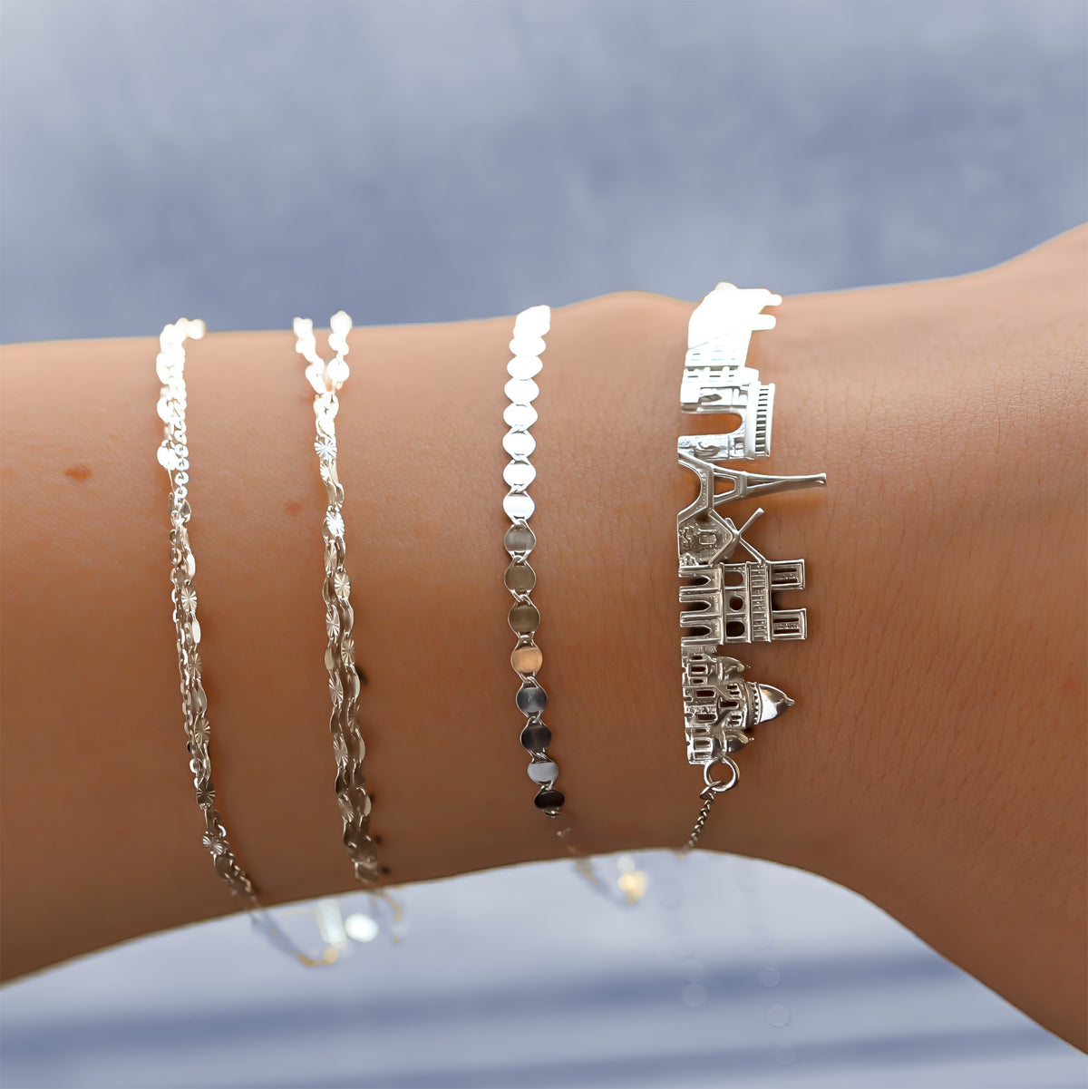 Paris Skyline Bracelet