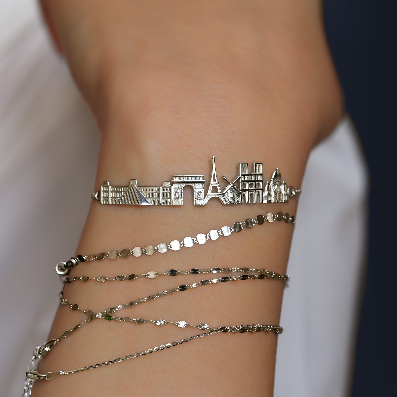 Paris Skyline Bracelet