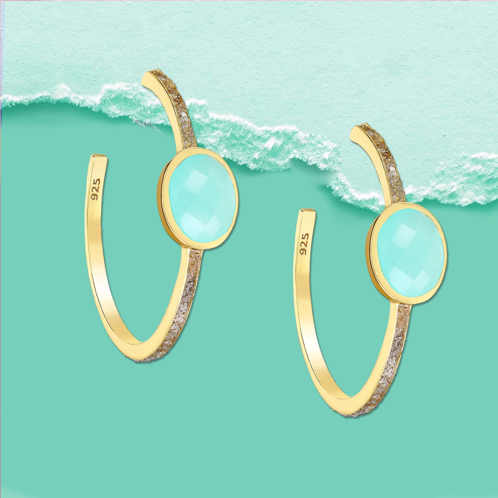 amazonite earrings, hoops, Labradorite hoop earrings
