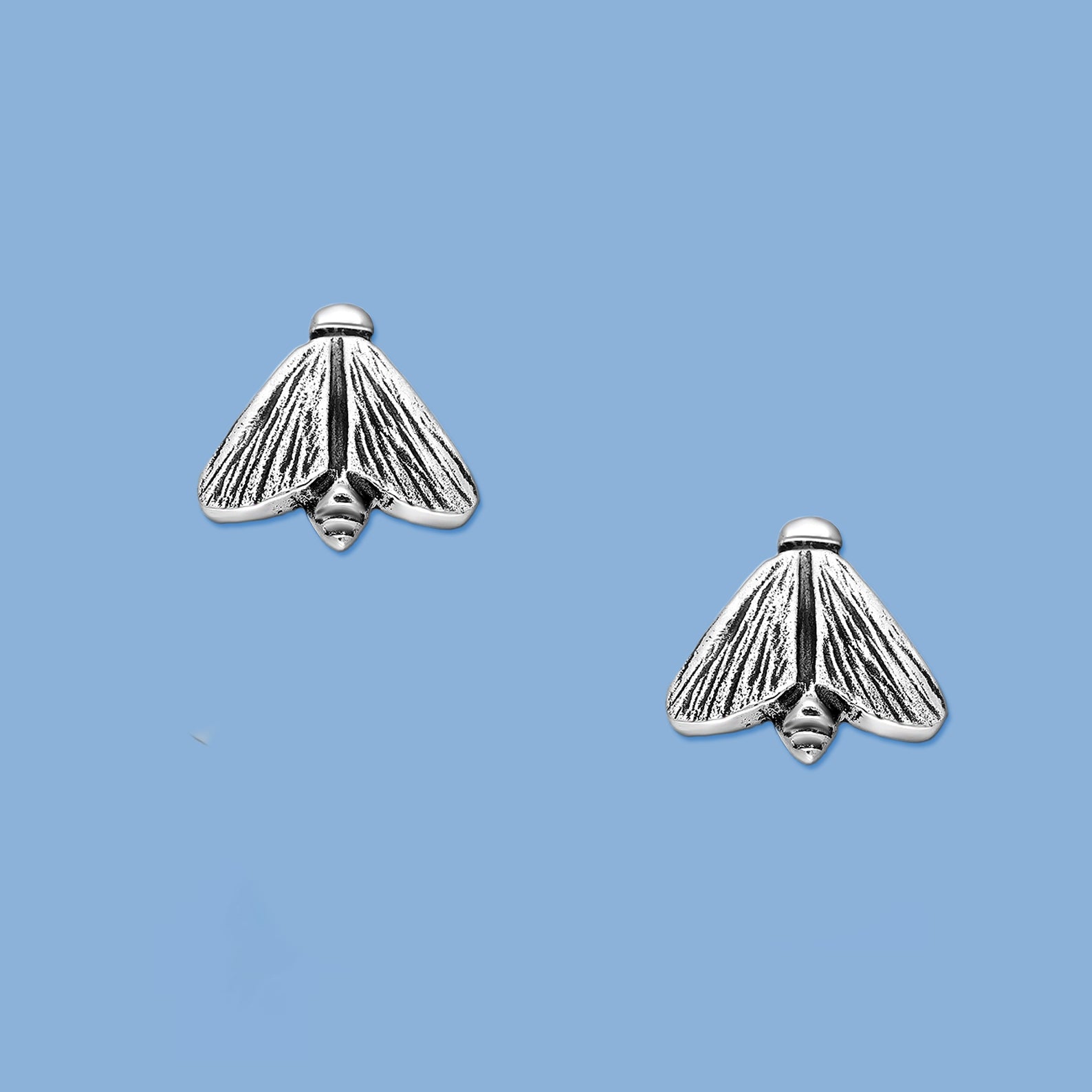 Bee Silver Earrings, fun earrings
