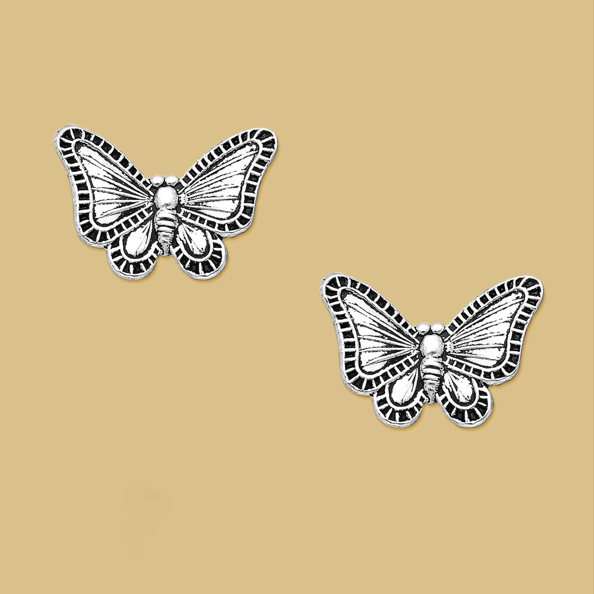 Butterfly earrings, Stud Earrings