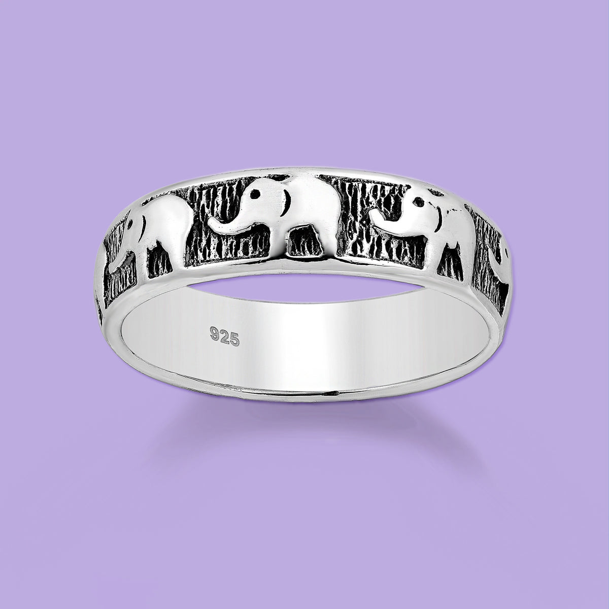 Elephant Silver Ring