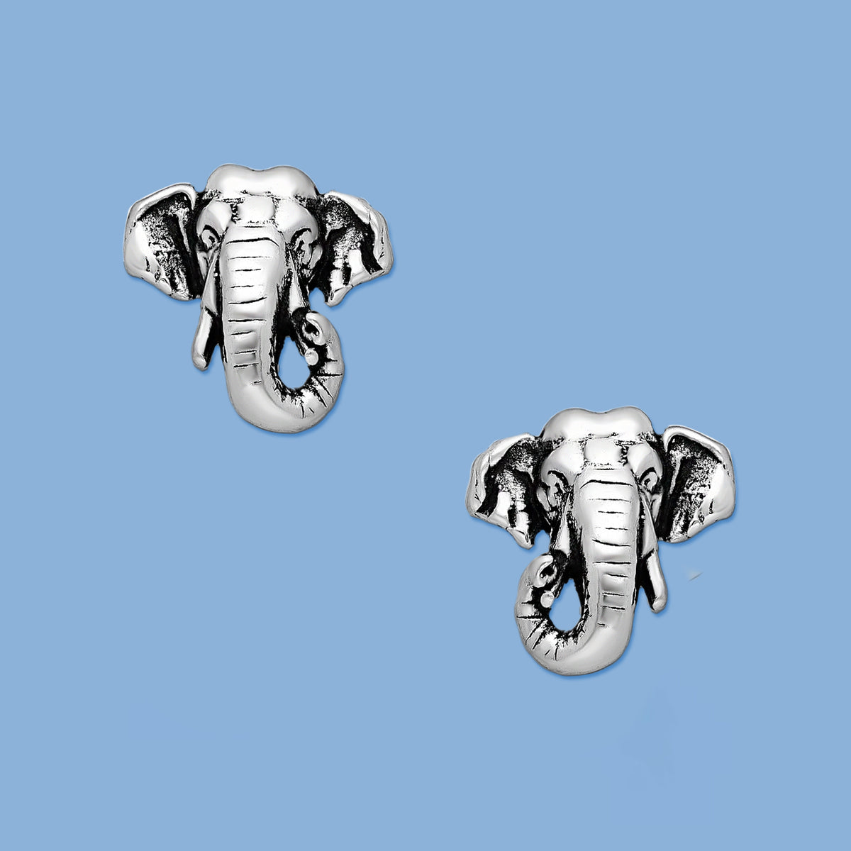 Elephant ,Silver ,Earrings