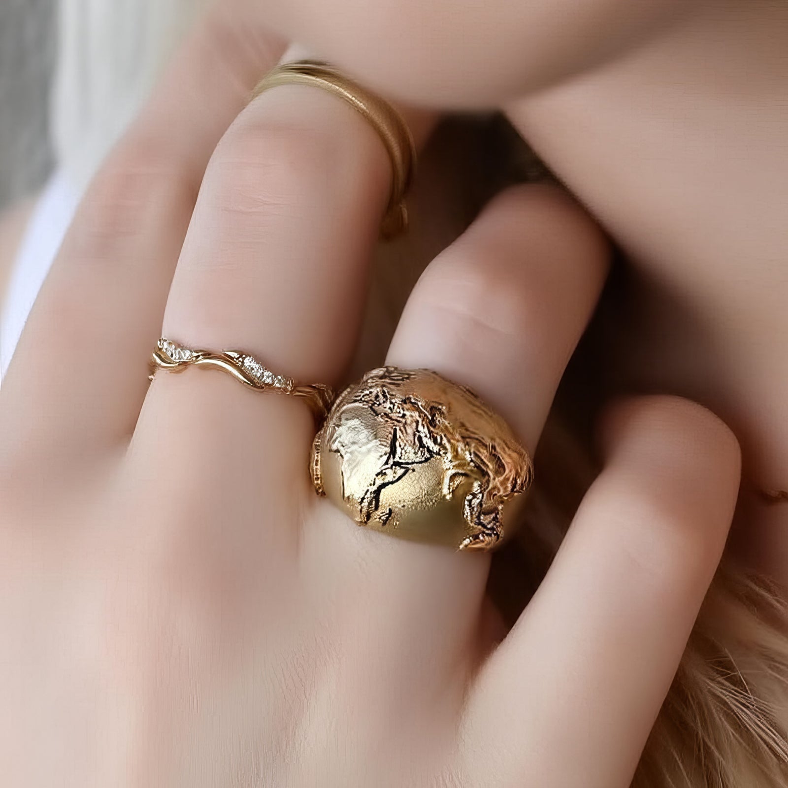 World Map Ring