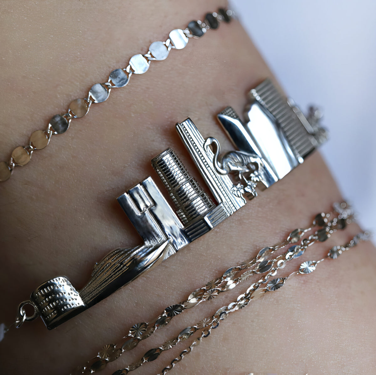 City Bracelet Miami in Sterling Silver