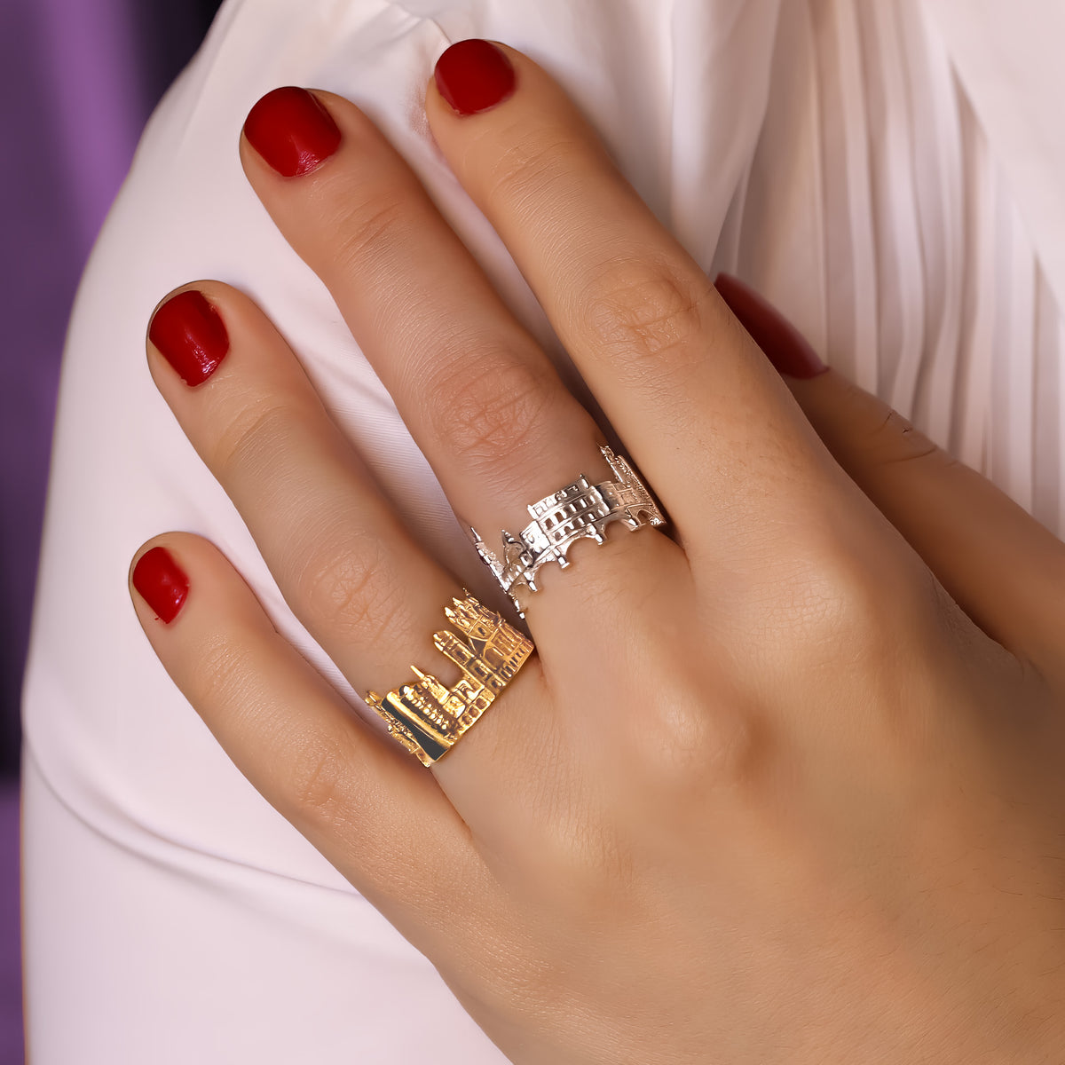Prague Skyline Ring