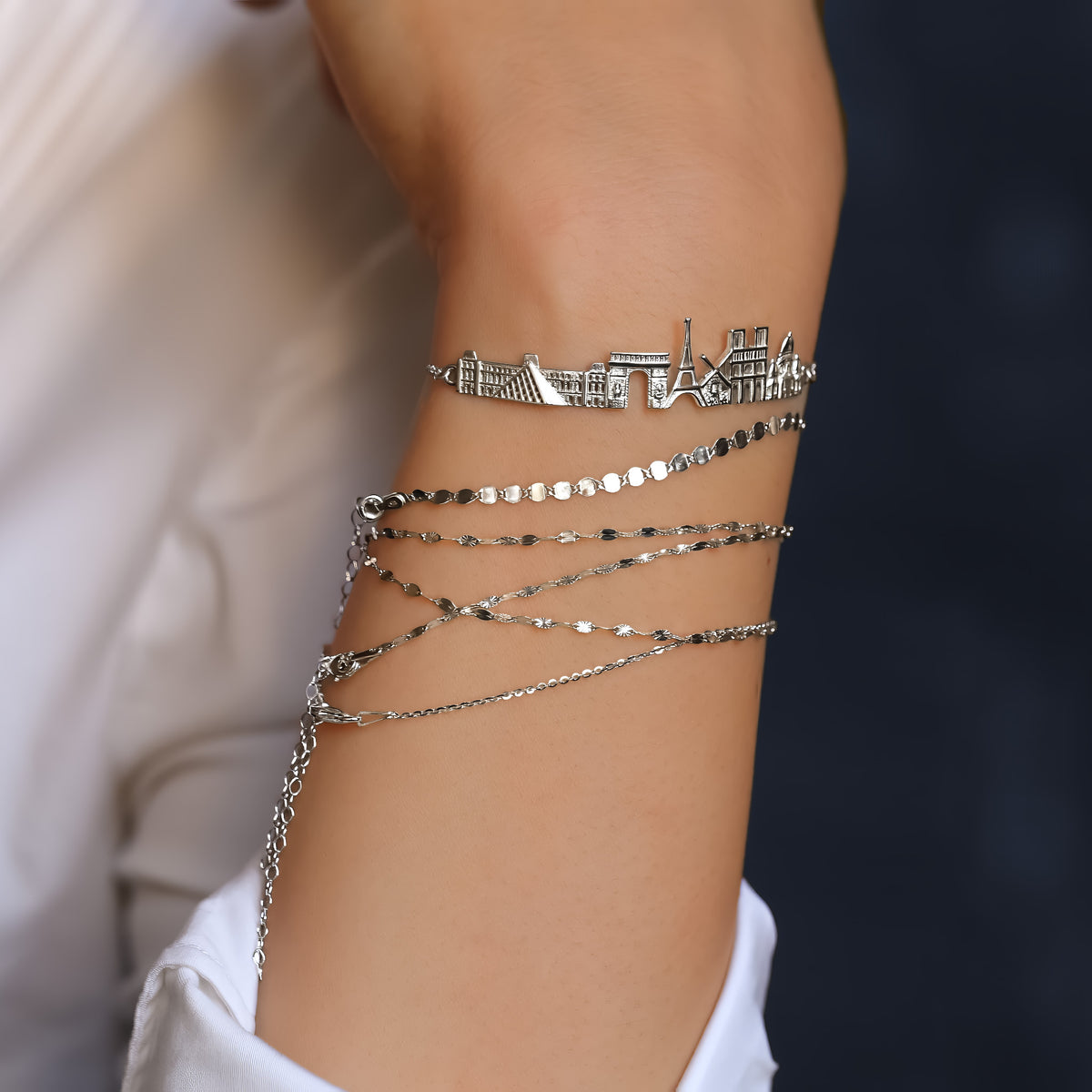 Paris Skyline Bracelet
