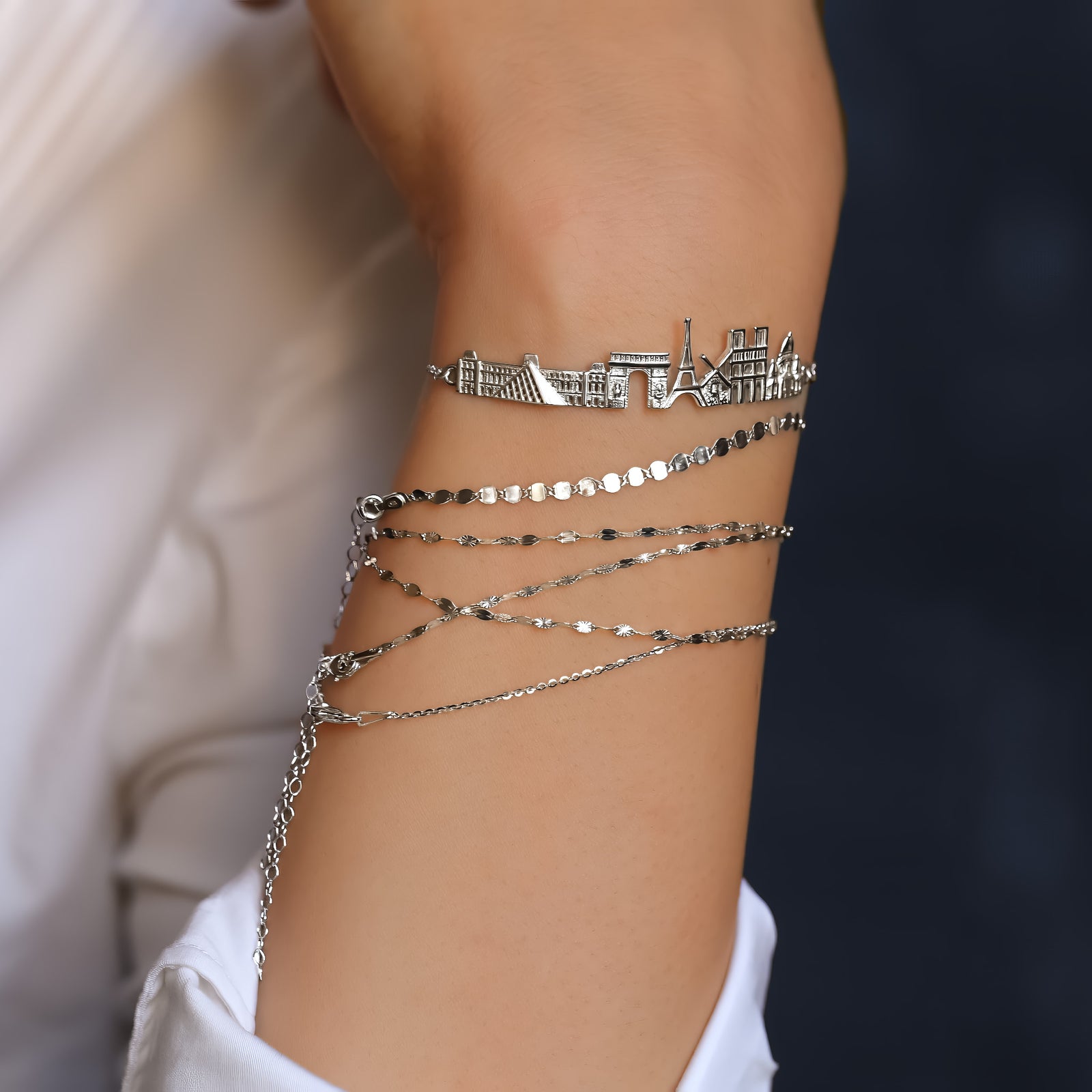 Paris Skyline Bracelet
