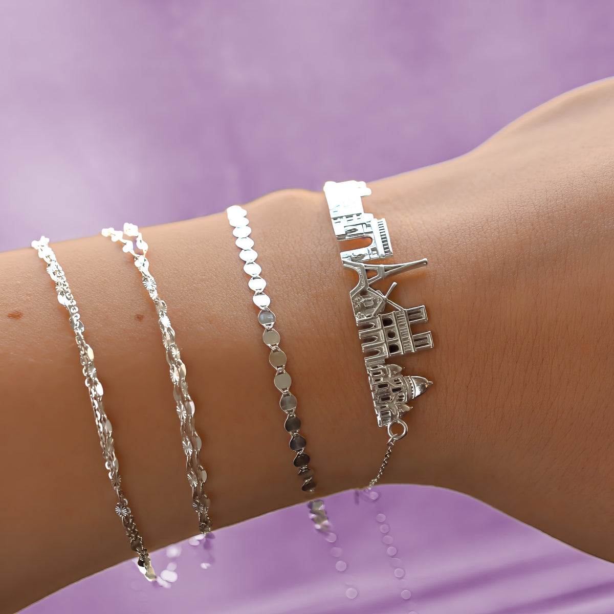 Paris Skyline Bracelet