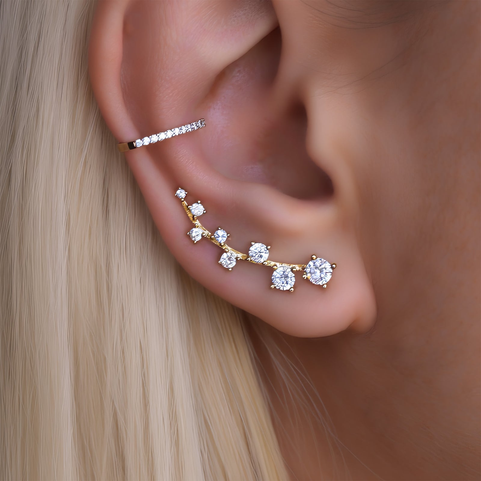 Crystal Climber Earrings