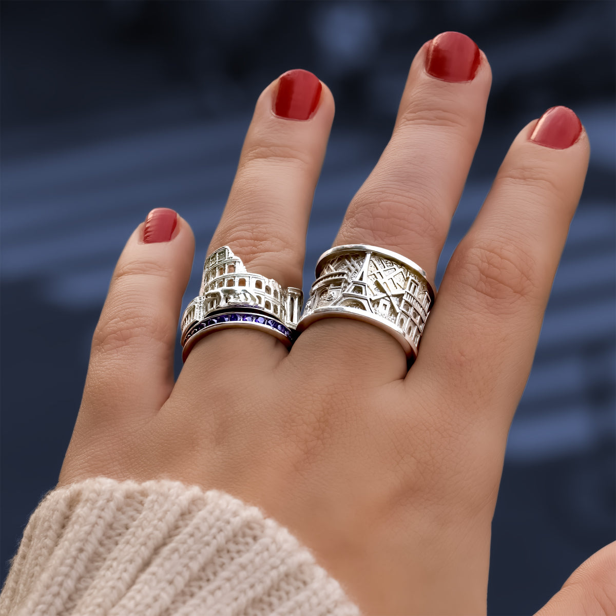Paris "On the Map" Skyline Ring
