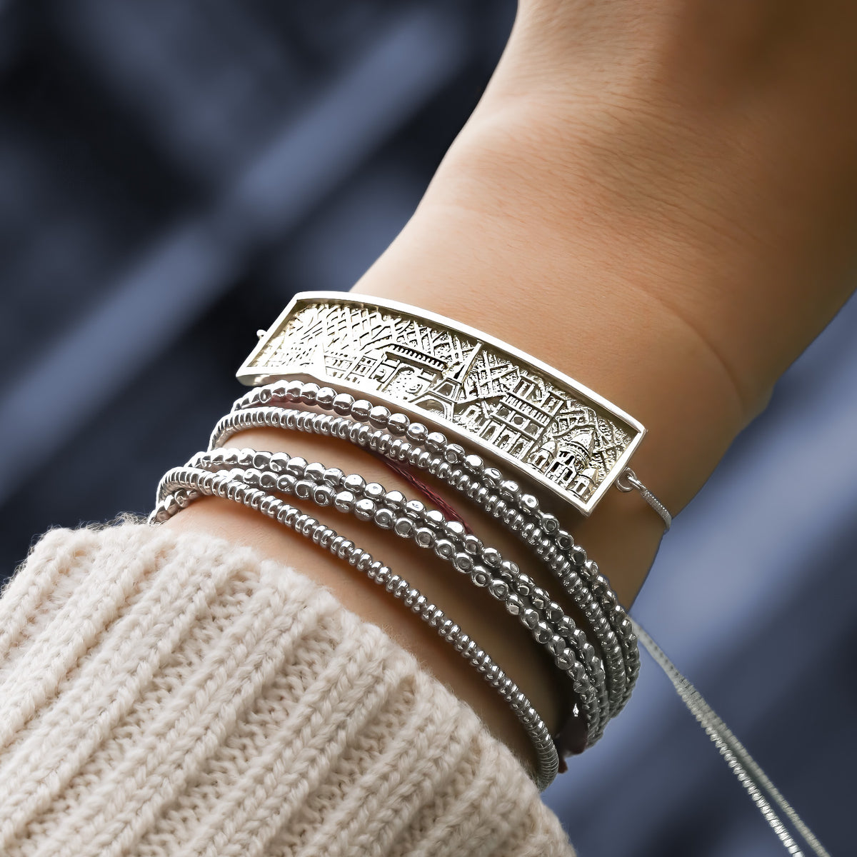 Paris "On the Map" Skyline Bracelet