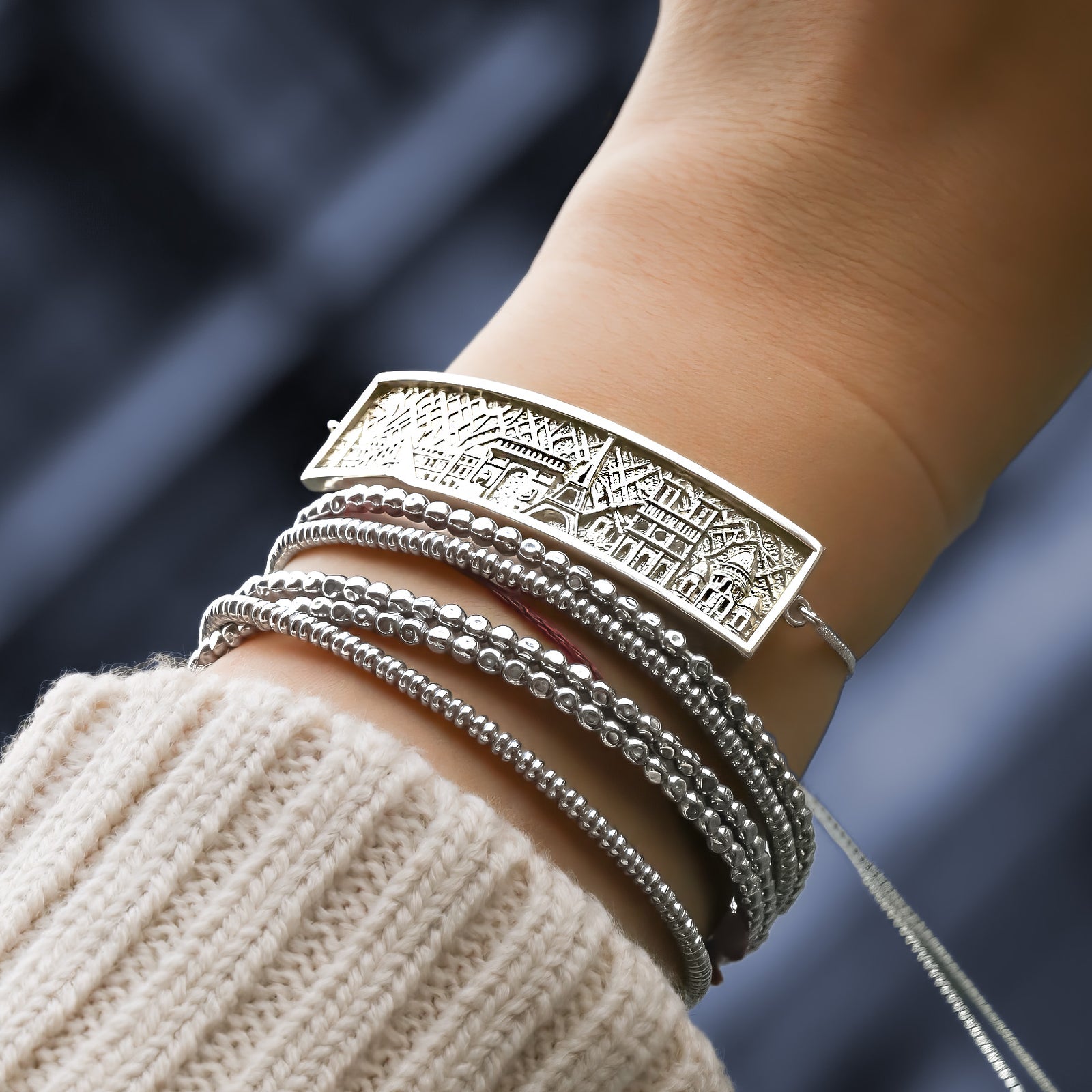 Paris "On the Map" Skyline Bracelet