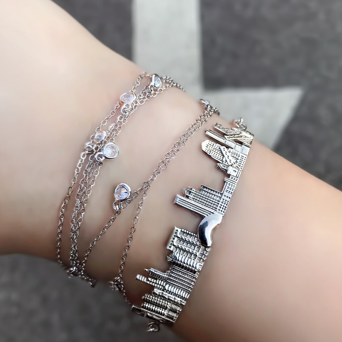 City Bracelet Chicago in Sterling Silver