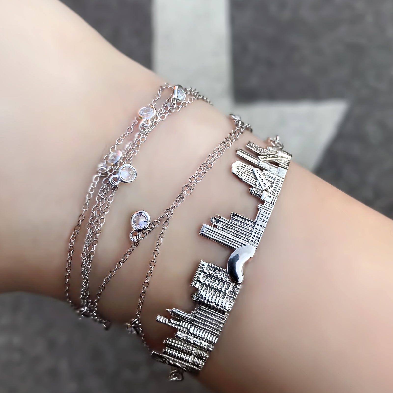 City Bracelet Chicago in Sterling Silver