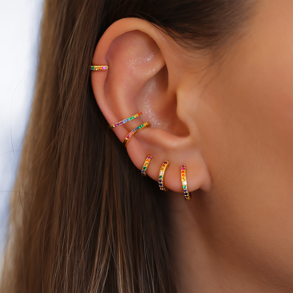 Rainbow Ear Cuff