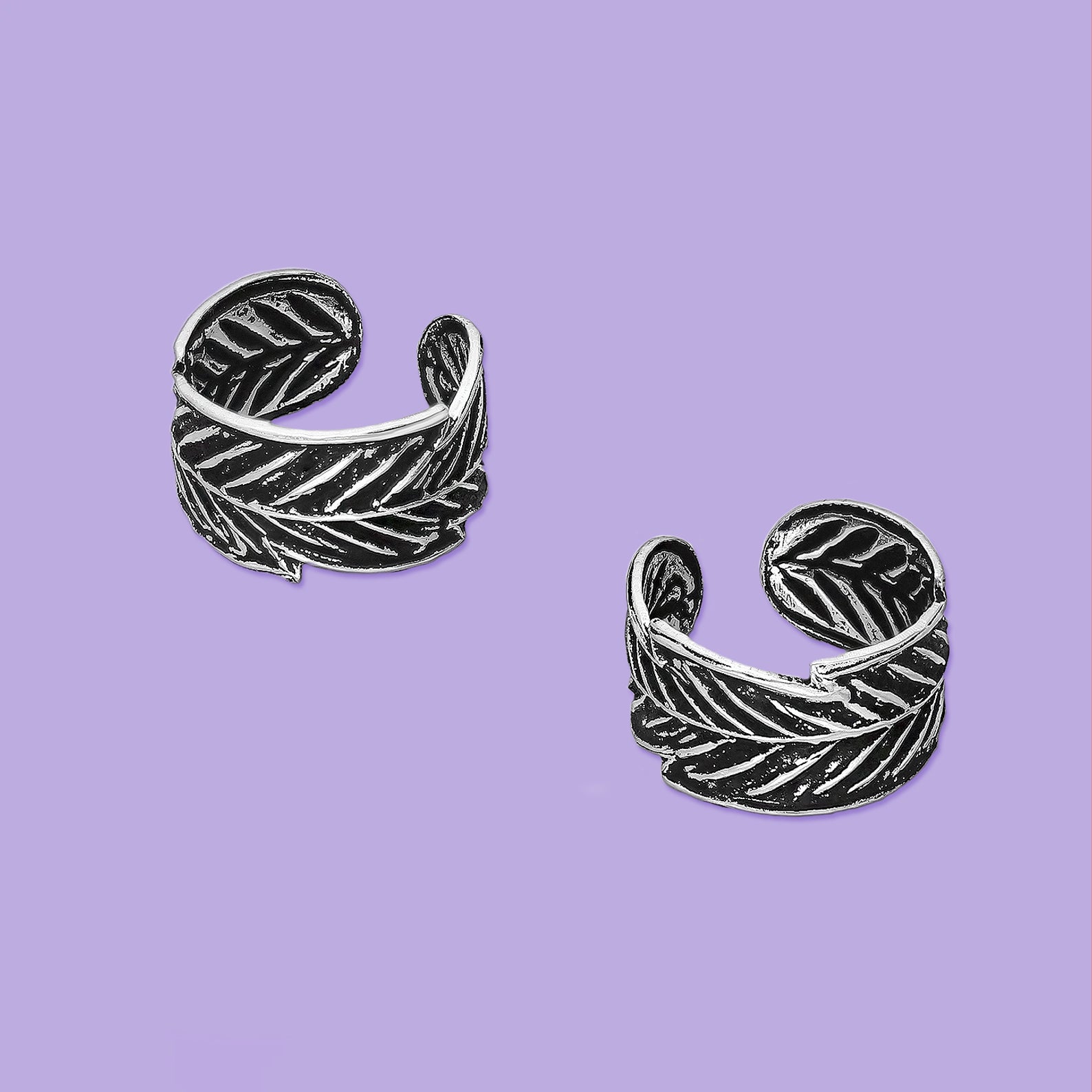 Leaf Ear Cuffs.      