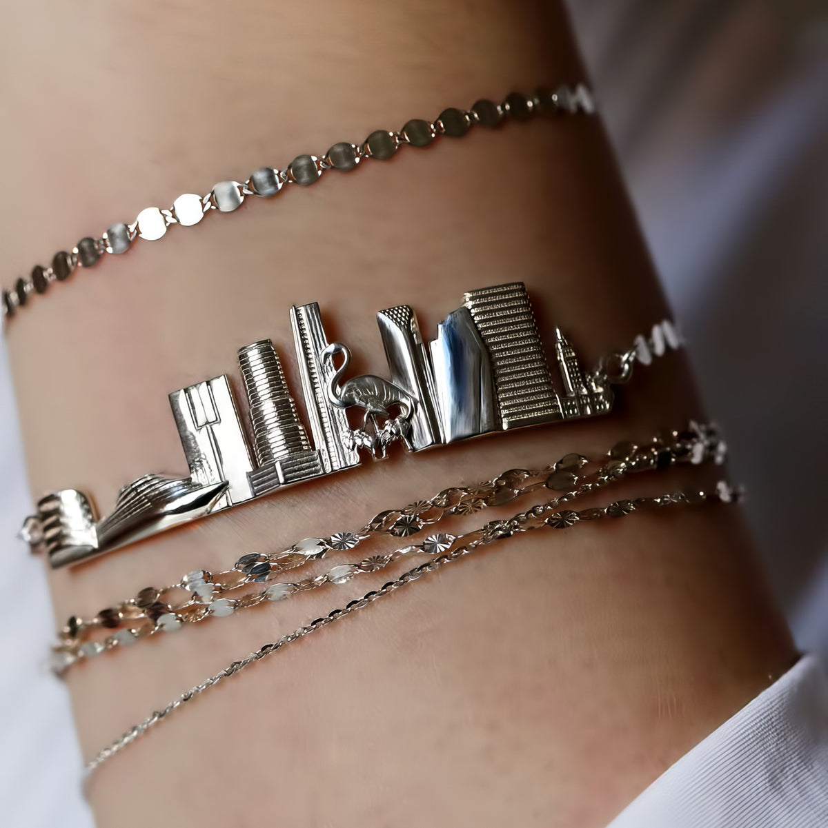 City Bracelet Miami in Sterling Silver