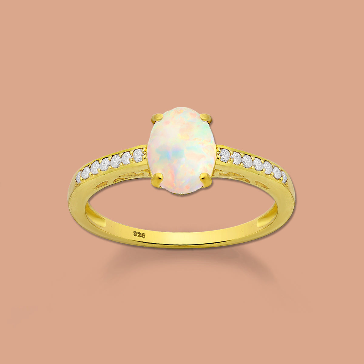 Opal Ring, Silver Ring 