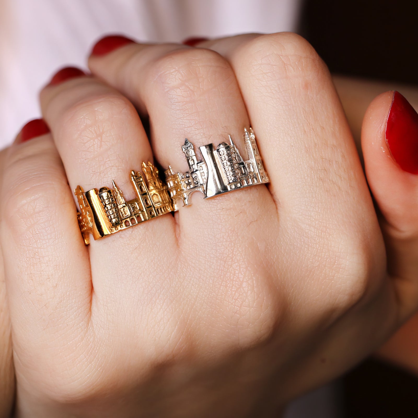 Cityscape Ring Prague in Sterling Silver