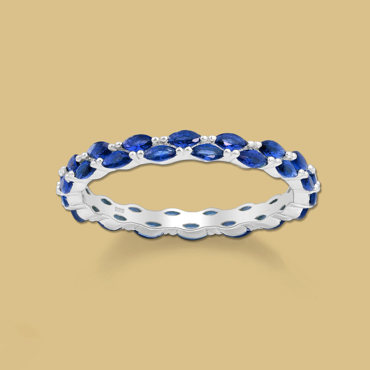 Silver Ring with Sapphire 