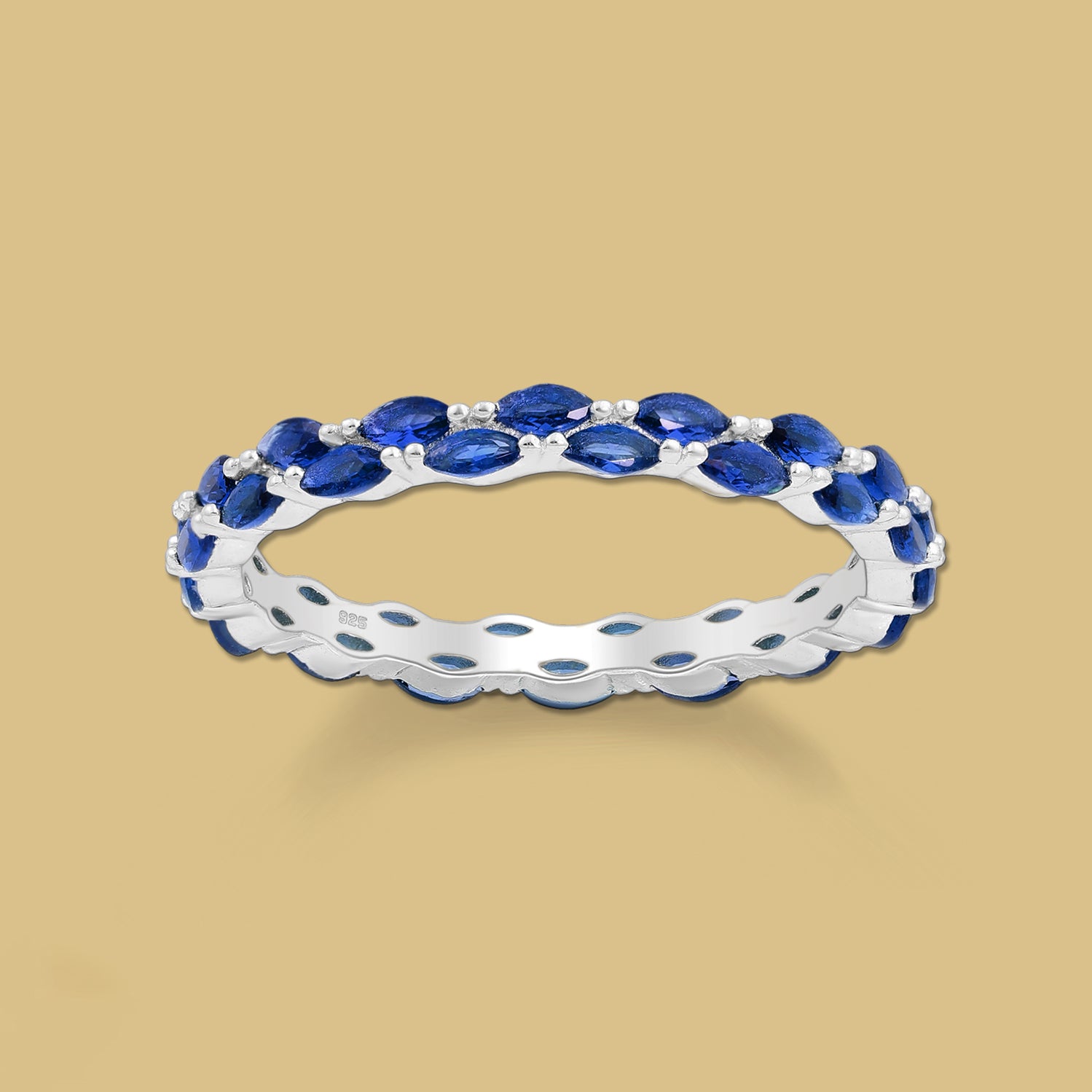 Silver Ring with Sapphire 