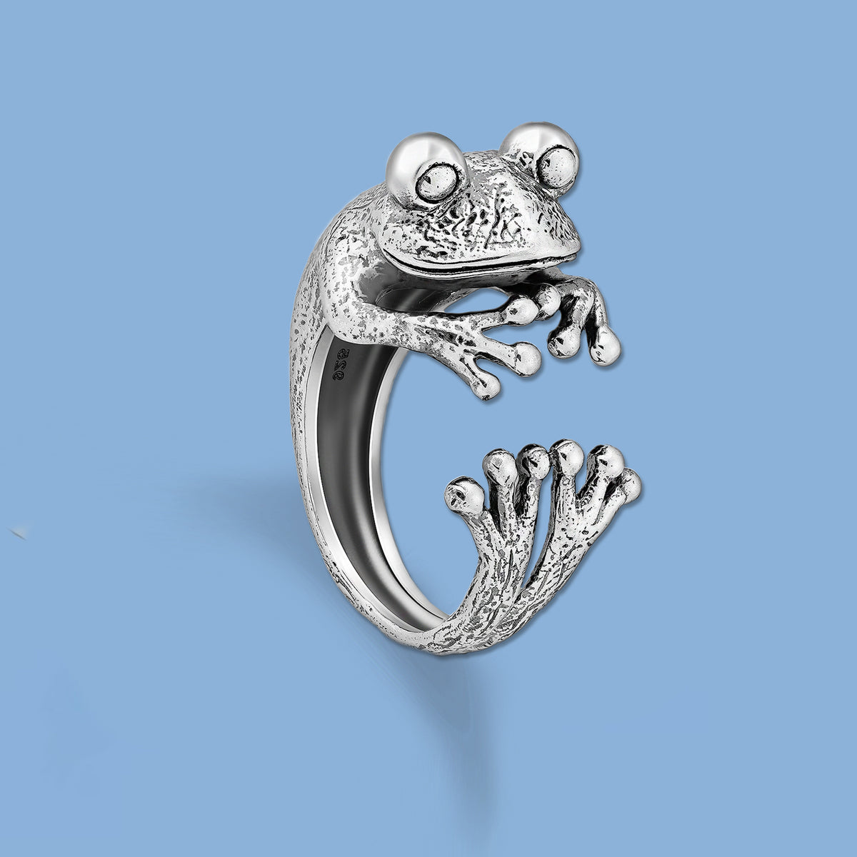  Silver Frog Ring