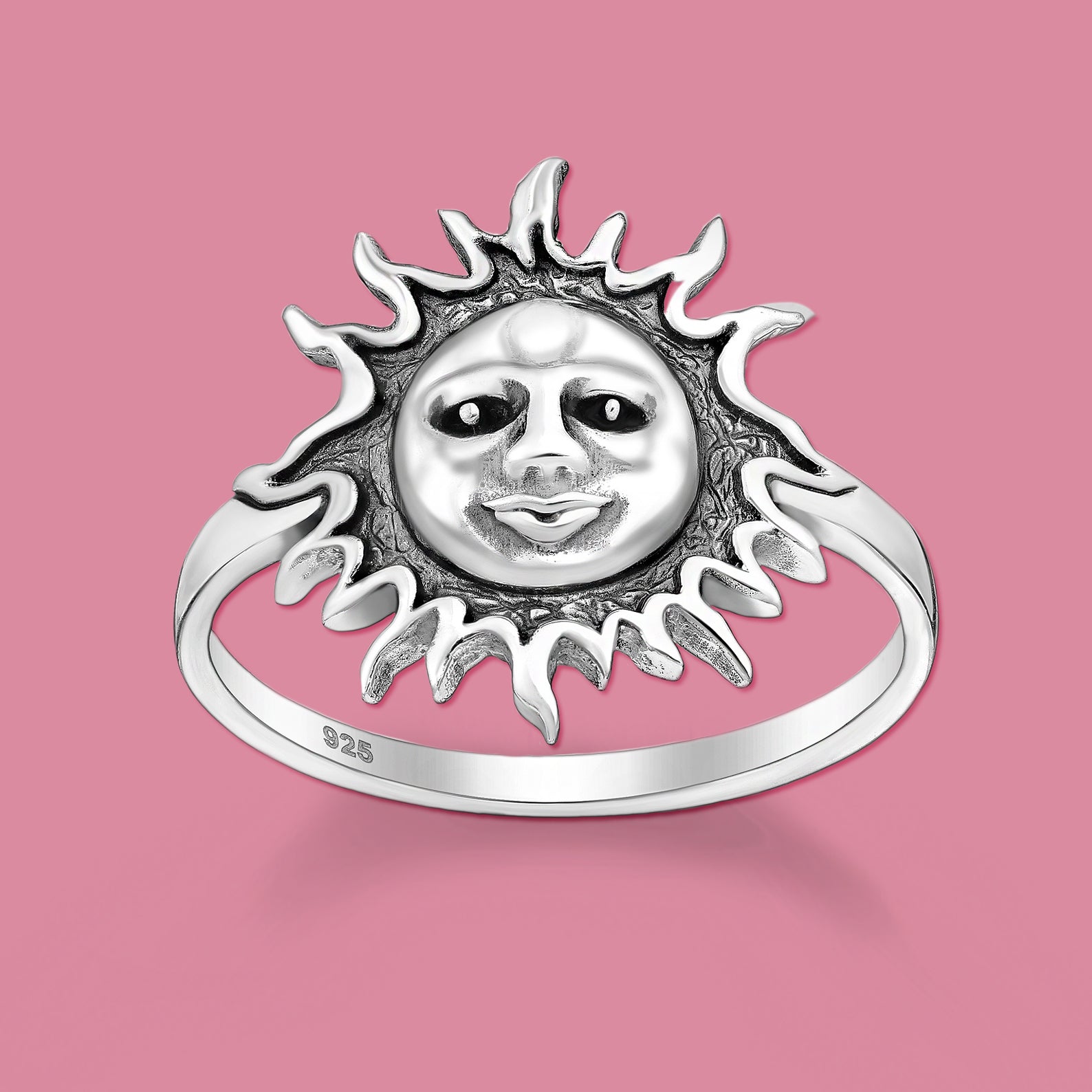 Silver  Sun Ring