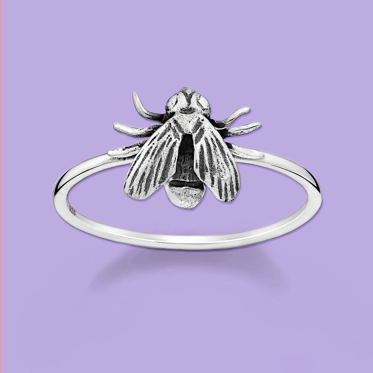 Sterling Silver Fly Ring