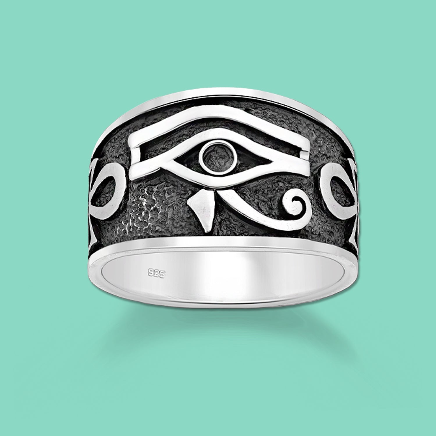 silver cross ring