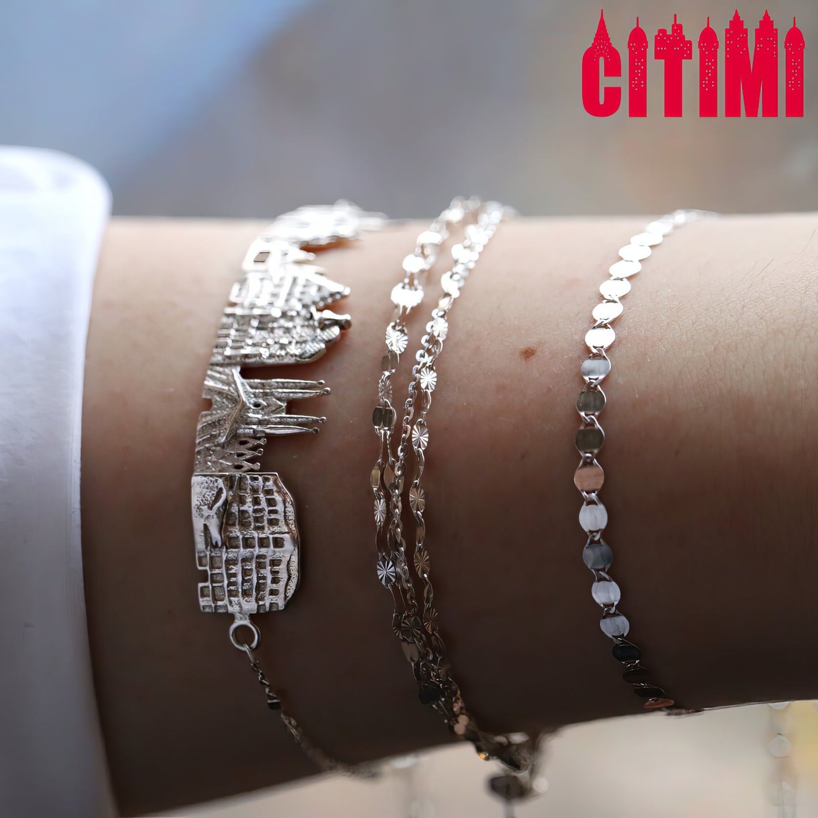 City Bracelet Barcelona in Sterling Silver