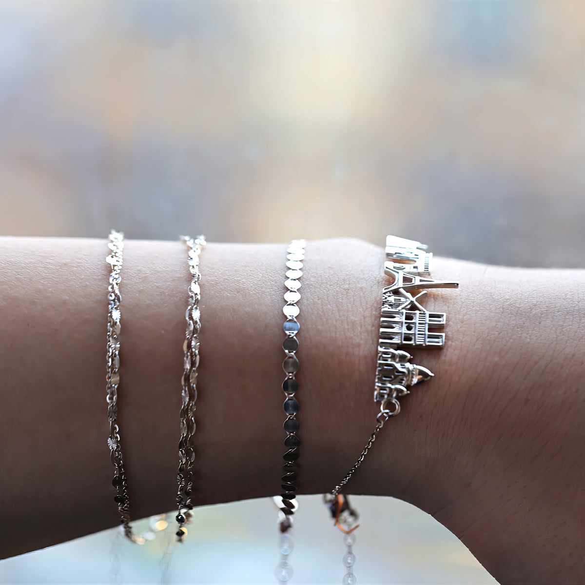 City Bracelet Paris in Sterling Silver