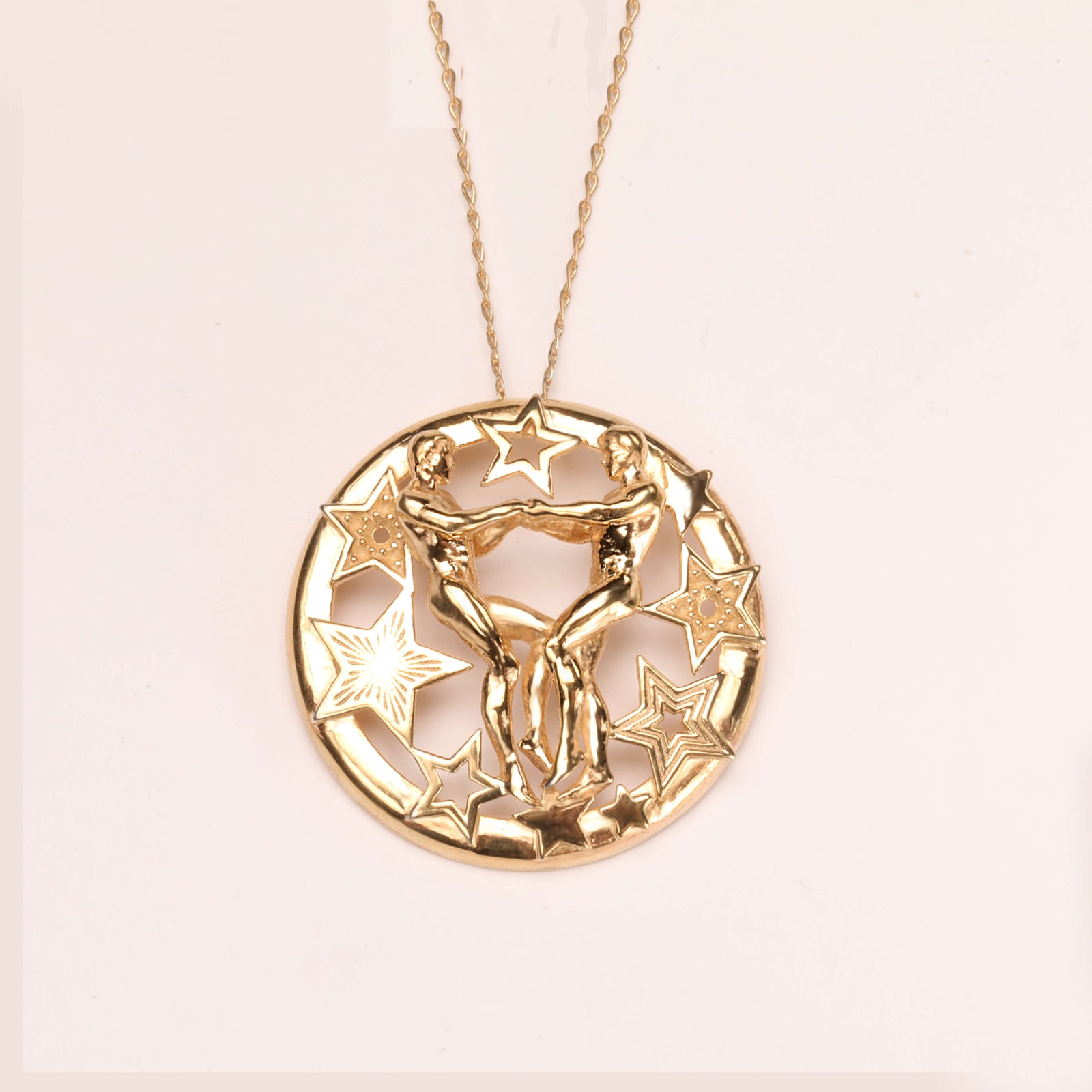 Zodiac necklace by CITIMI, Gemini necklace, gay love necklace