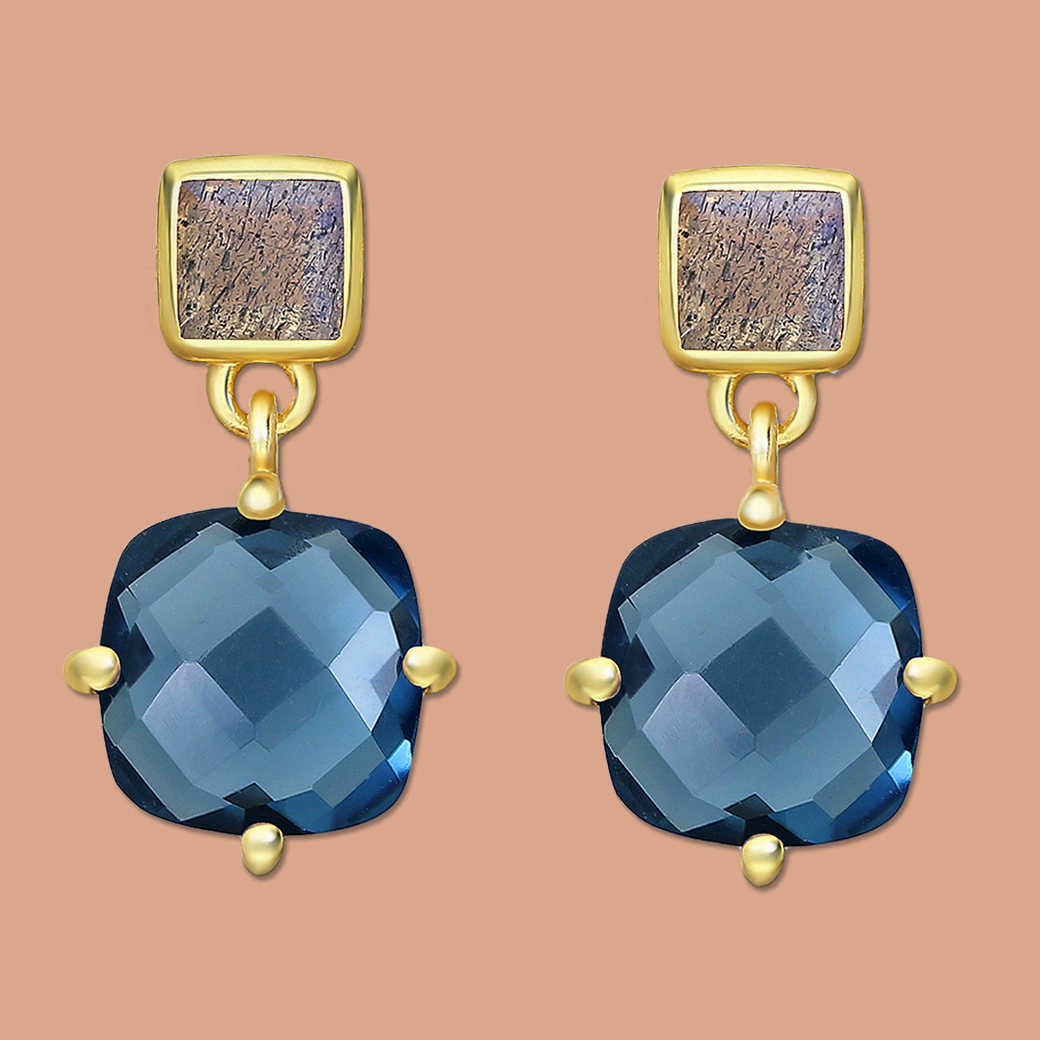 lolite earrings, Labradorite earrings