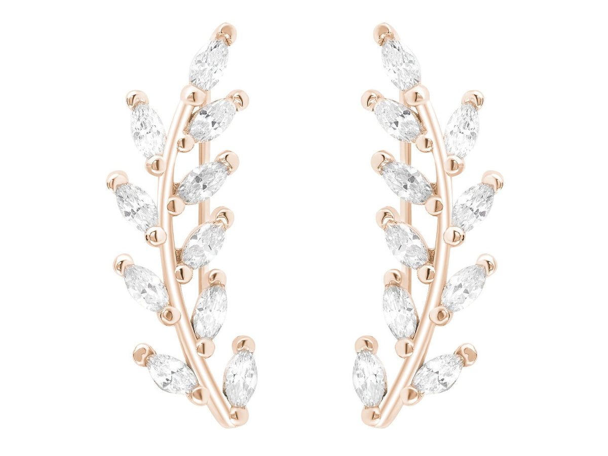 Ear Climbers "Olive Leaves Ear Vines" A