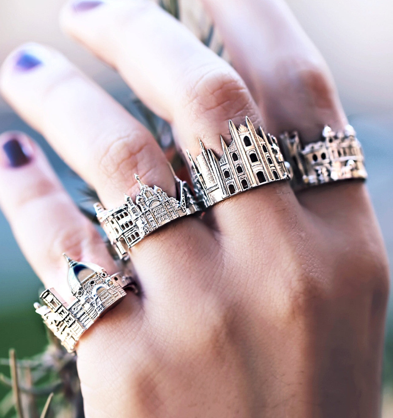 Cityscape Ring Milan in 14K/18K Gold